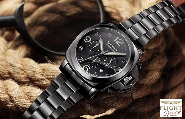 Herren-Chronograph Fliegeruhr