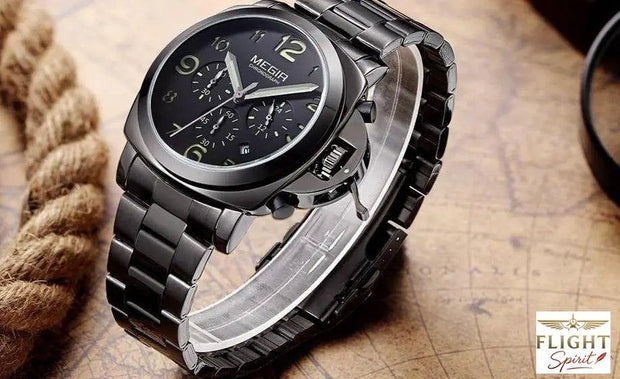 Herren-Chronograph Fliegeruhr
