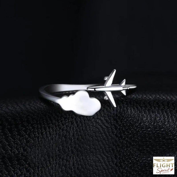 Flugzeug- und Wolken-Ring für Damen