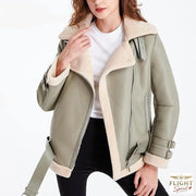 Lange Damen Bomberjacke