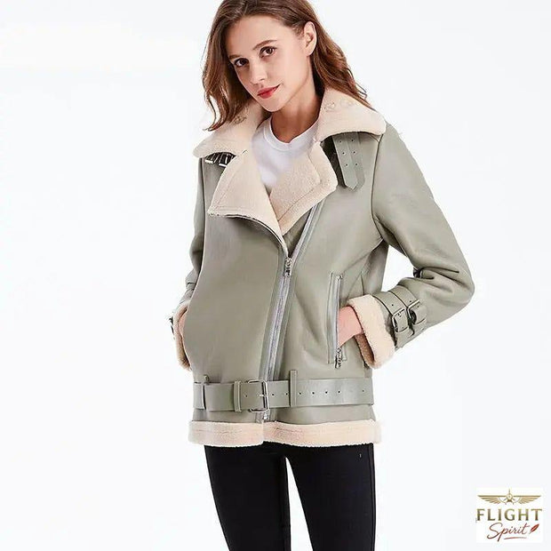 Lange Damen Bomberjacke