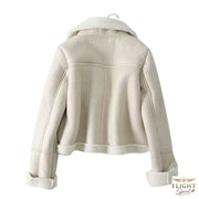 Damen Fliegerjacke mit Fellkragen