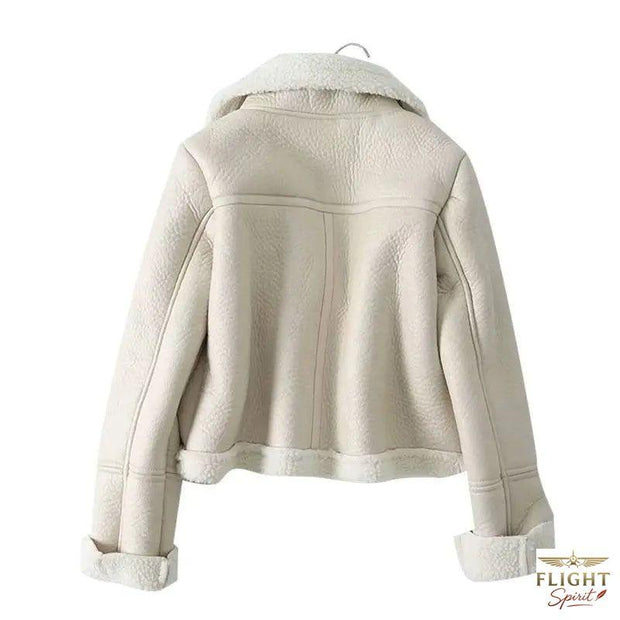 Damen Fliegerjacke mit Fellkragen