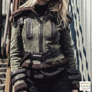 Damen Fliegerjacke Grau
