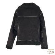 Damen Fliegerjacke aus Kunst-Lammfell