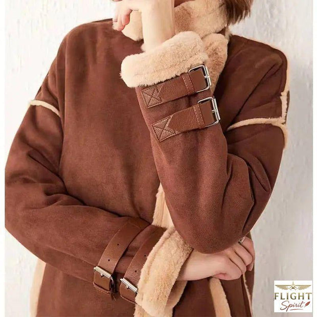 Damen Fliegerjacke Braun