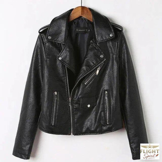 Perfekte schwarze Damenfliegerjacke