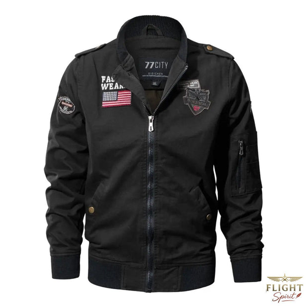 Herrenflugjacke mit amerikanischer Flagge