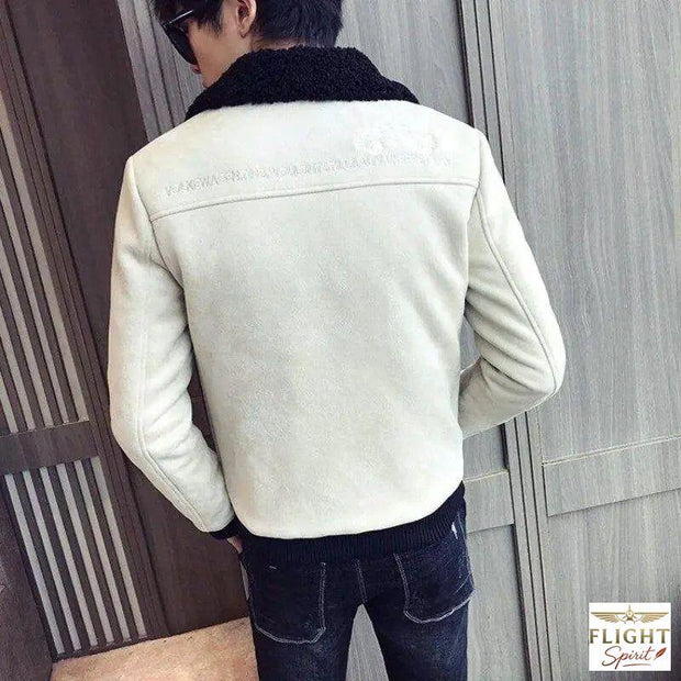 Herren Pilotjacke Weiß