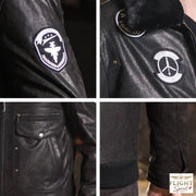 Männlicher Pilotenjacke aus Leder