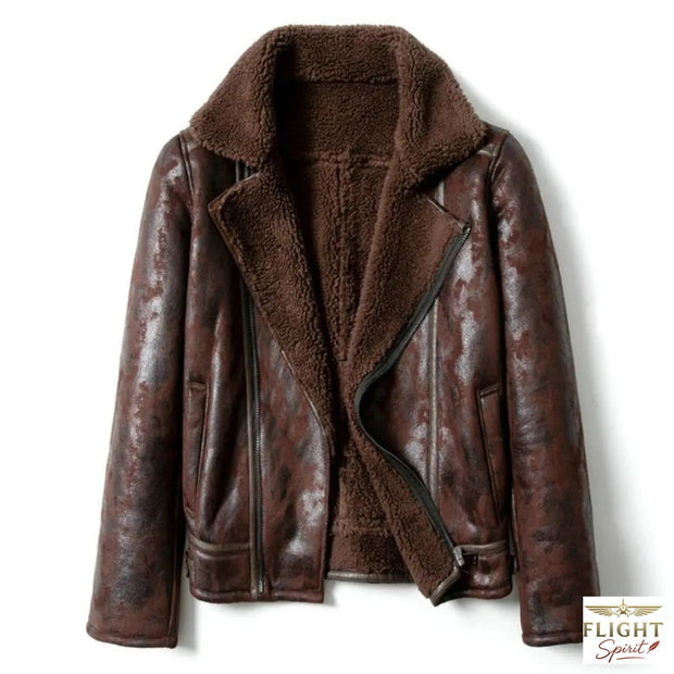 Mannlicher Aviator-Jacke aus Bisonsleder