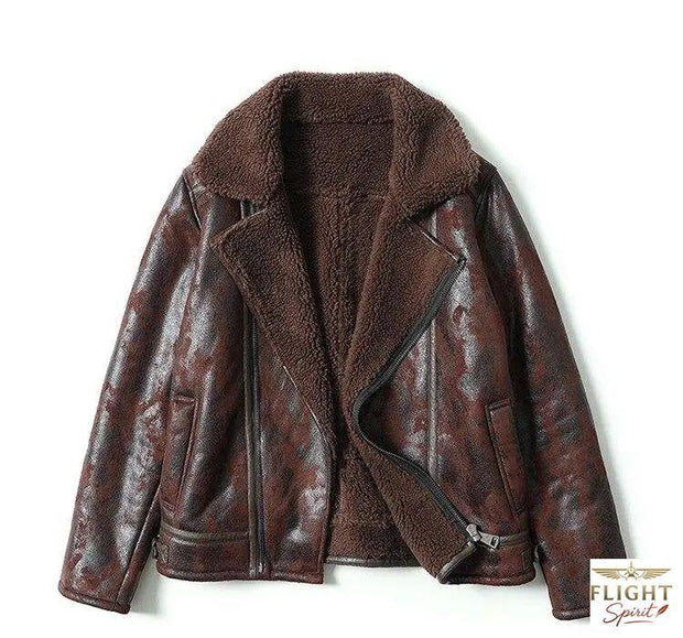 Mannlicher Aviator-Jacke aus Bisonsleder
