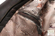 Männlicher Lederpilotjacke aus Rindsleder