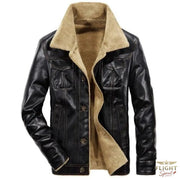 Herren Fliegerjacke aus Kunstleder