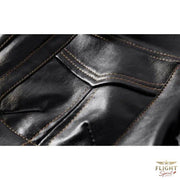 Herren Fliegerjacke aus Kunstleder