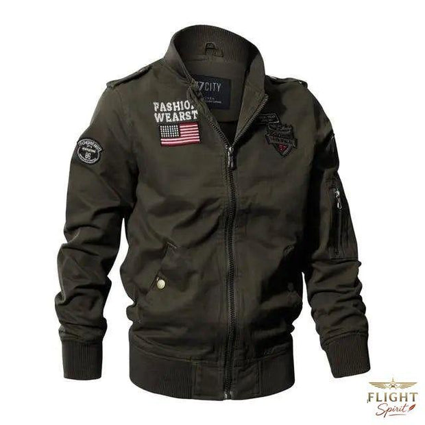 Männer Pilotenjacke Khaki