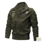 Kaki-Fliegerjacke für Herren