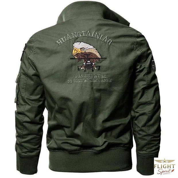 Kaki-Fliegerjacke für Herren