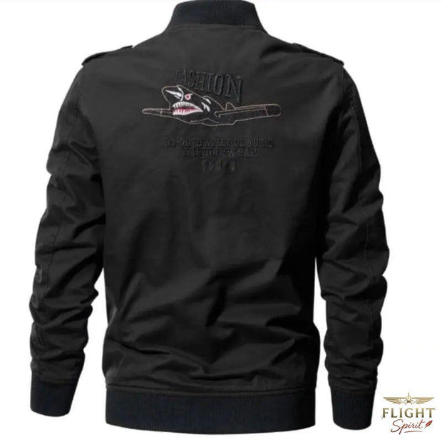 Leichter Herren Bomberjacke Schwarz