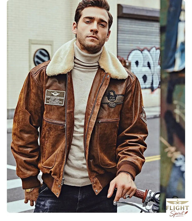 Herren- Fliegerjacke Braun