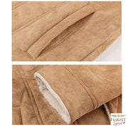 Männlicher Bergsteiger-Flight-Jacke in Beige