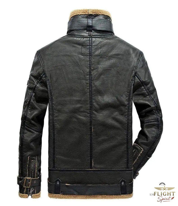 Herren-Fliegerjacke schwarz Winter