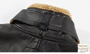 Herren-Fliegerjacke schwarz Winter