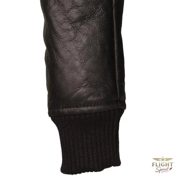 Männers Flugjacke aus Leder im Pilotenstil