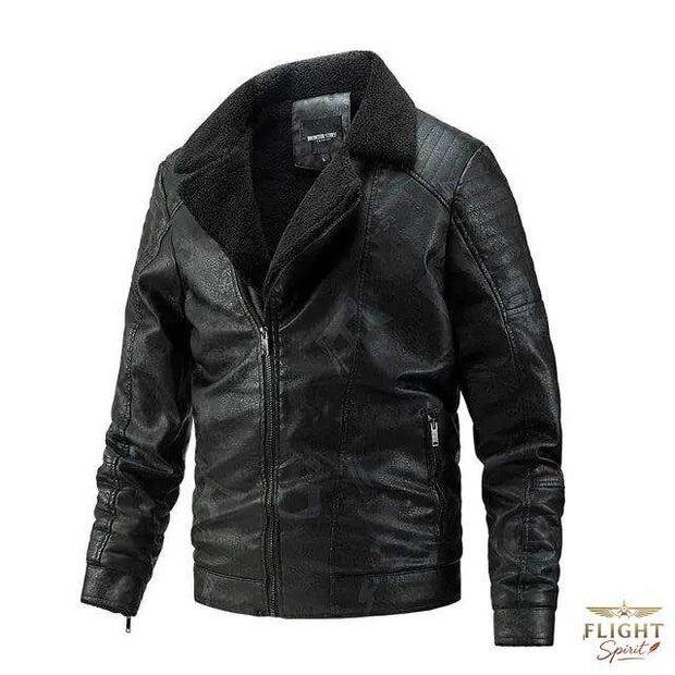 Herren-Fliegerjacke aus Kunstleder