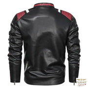 Herren Aviator Jacke aus Kunstleder im Motorradstil
