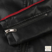 Herren Aviator Jacke aus Kunstleder im Motorradstil