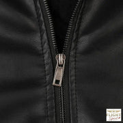 Herren Aviator Jacke aus Kunstleder im Motorradstil