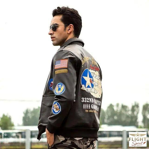 Männer Pilotenjacke US Army