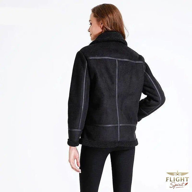 Damen Fliegerjacke Schwarz
