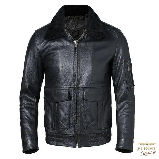 Lederpilotjacke