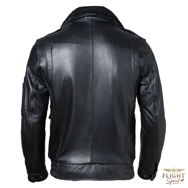 Lederpilotjacke