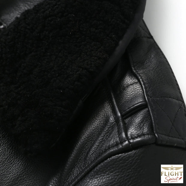 Lederpilotjacke
