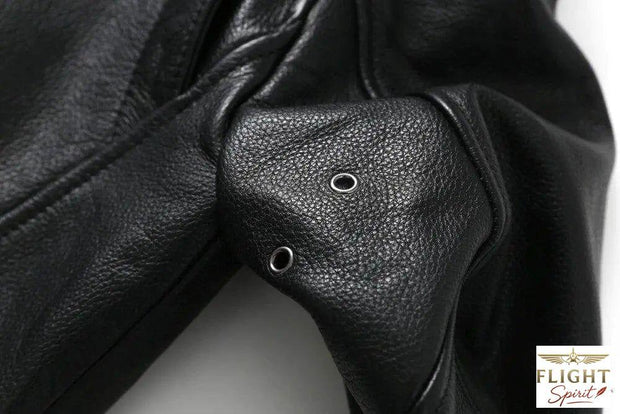 Lederpilotjacke