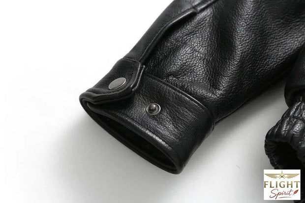 Lederpilotjacke