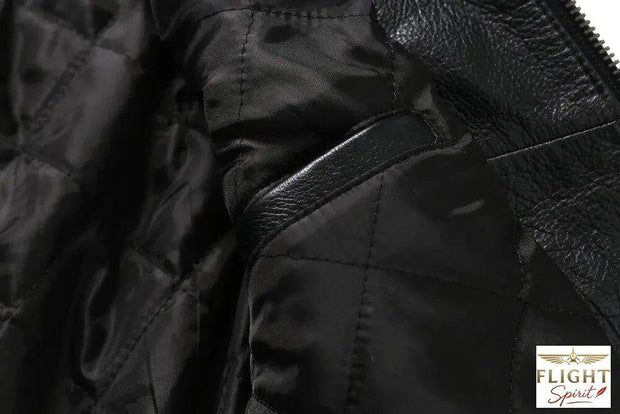 Lederpilotjacke