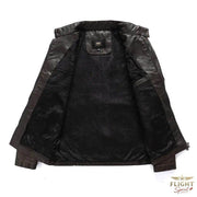 Männlicher Pilotenlederjacke
