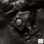 Männlicher Pilotenlederjacke