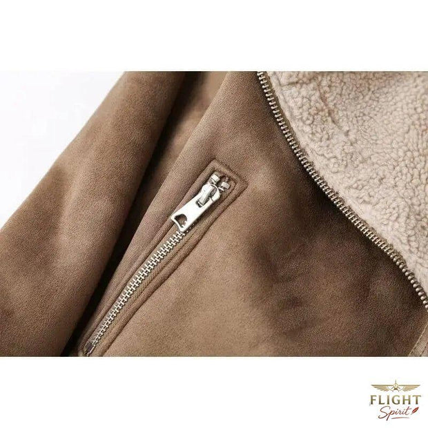 Damen-Fliegerjacke mit Fell