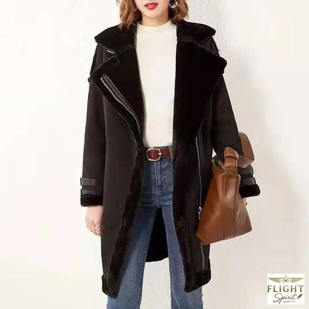 Damen Luxus Bomberjacke