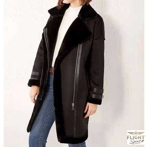 Damen Luxus Bomberjacke
