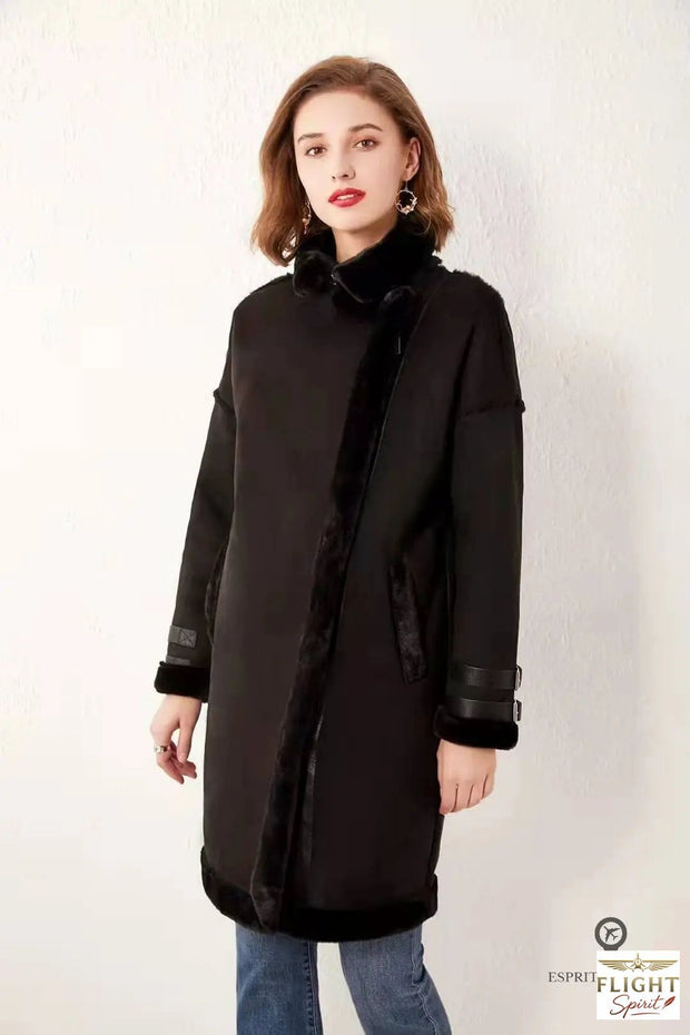 Damen Luxus Bomberjacke