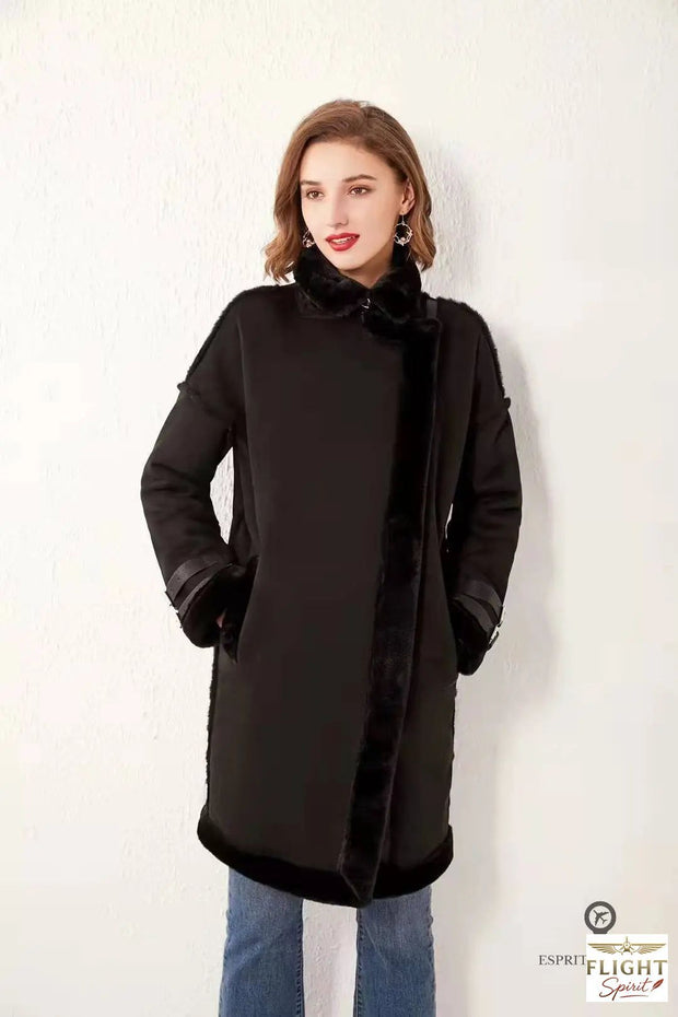 Damen Luxus Bomberjacke
