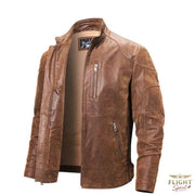 Lederpilotjacke