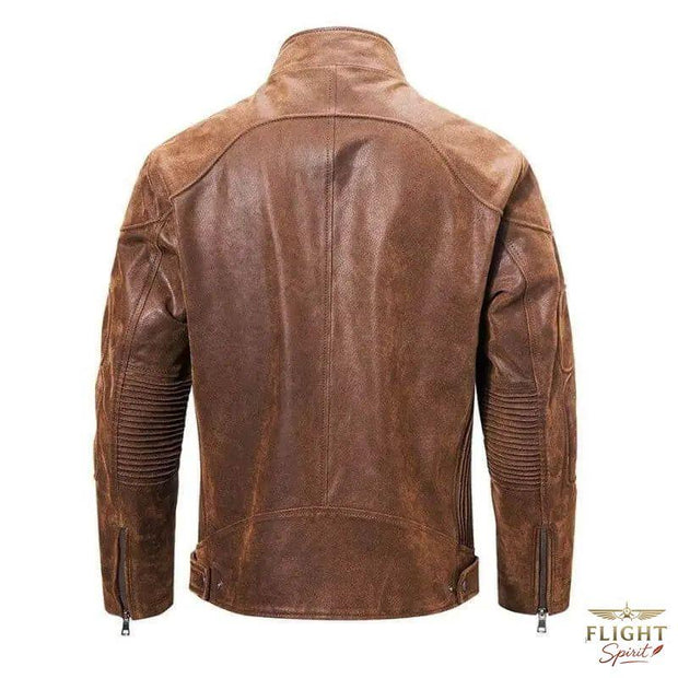 Lederpilotjacke
