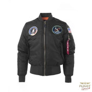 Männer Fliegerjacke, Schwarz
